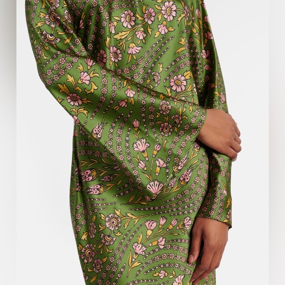 Veronica Beard Gemma Silk-Blend Satin Maxi Dress $698 NEW with tag - Picture 7 of 13